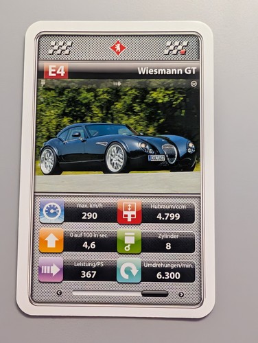 Wiesmann einzelkarte - gt,