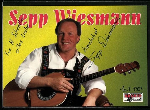 Musiker sepp wiesmann - musiker, in