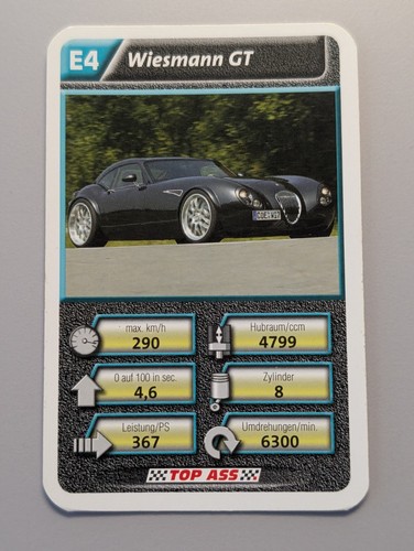 Wiesmann einzelkarte - gt,