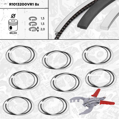 Kolbenringsatz std für - 8x,